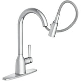 Adler Single Handle Pull-Down Kitchen Faucet - Chrome