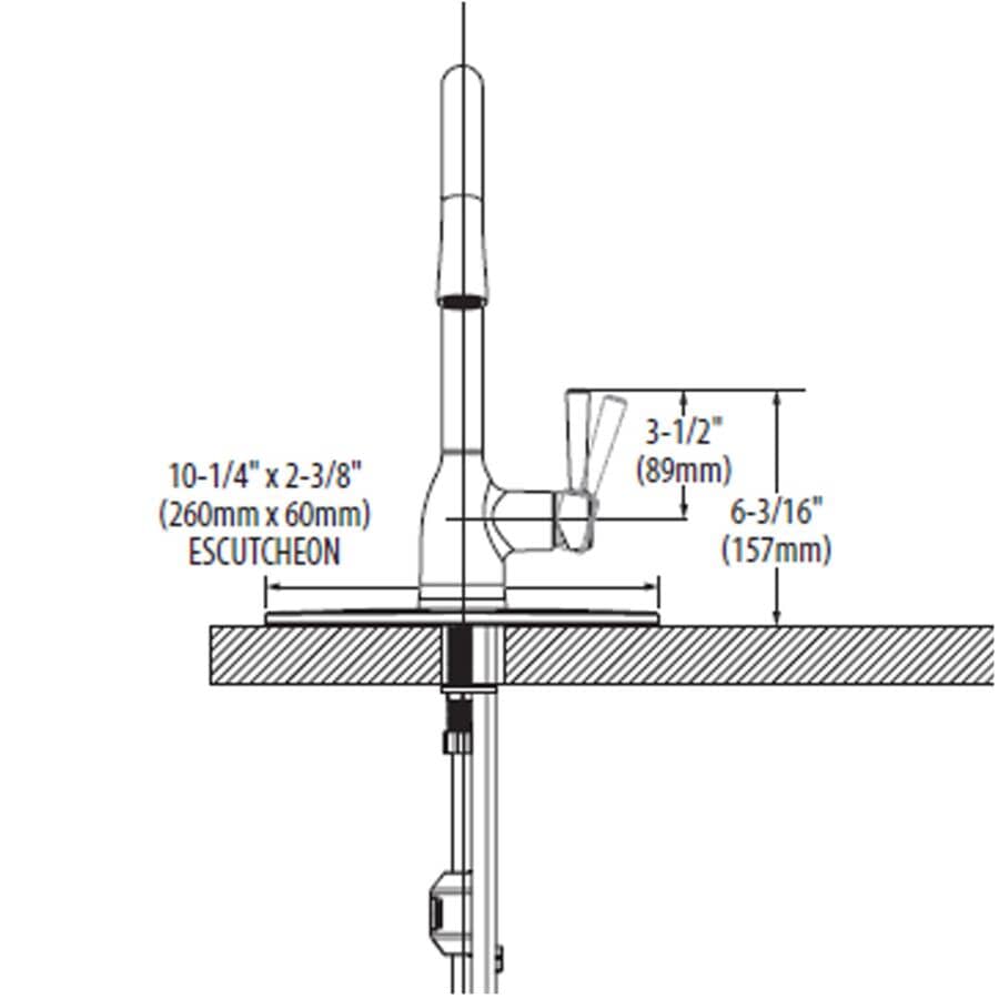 Adler Single Handle Pull-Down Kitchen Faucet - Chrome