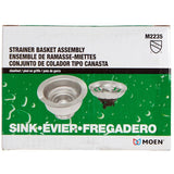 Complete Sink Strainer Assembly -  Clawfoot, Stainless Steel