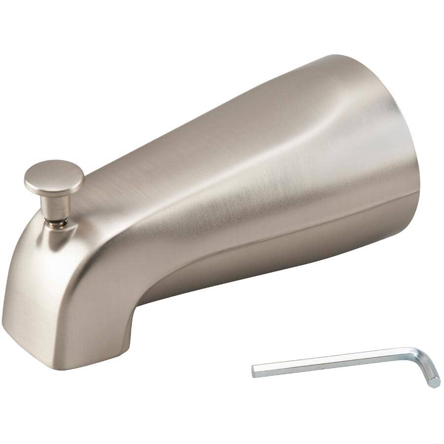 Diverter Tub Spout - with Slip Fit, Brushed Nickel