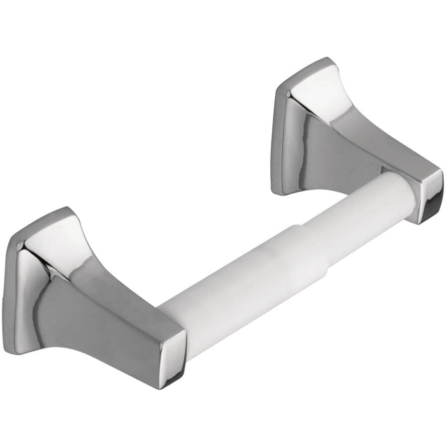 Donner Toilet Tissue Holder - with Plastic Roller, Chrome