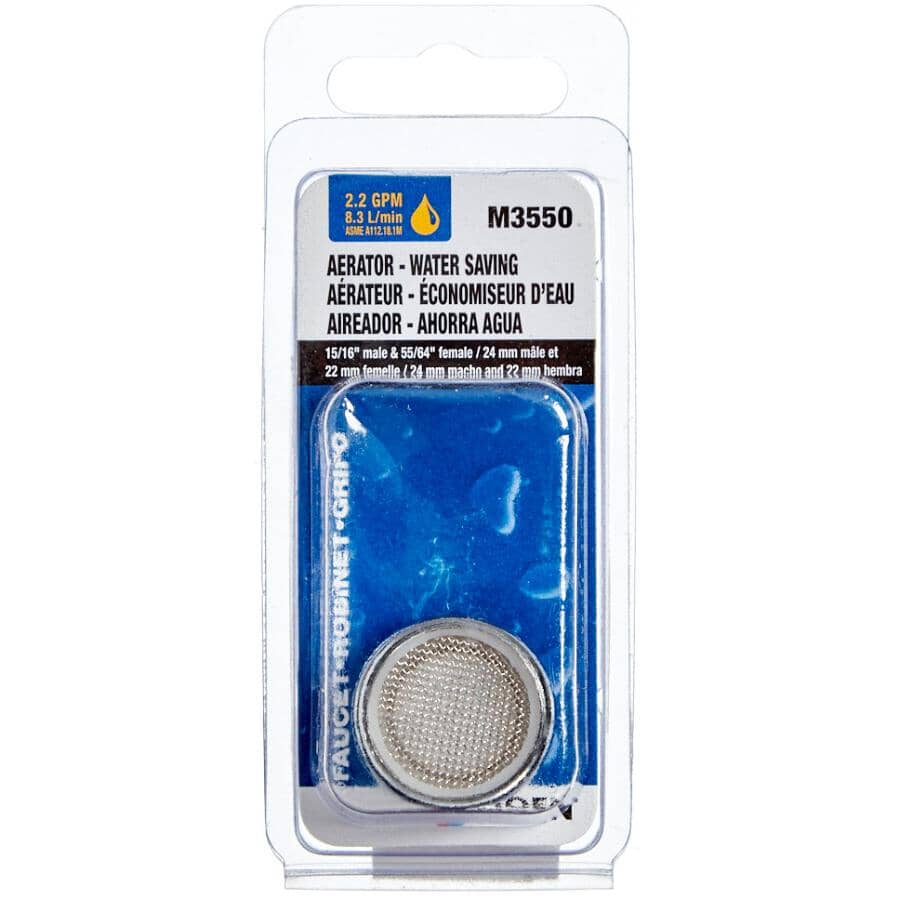 Dual Thread Water Saving Faucet Aerator