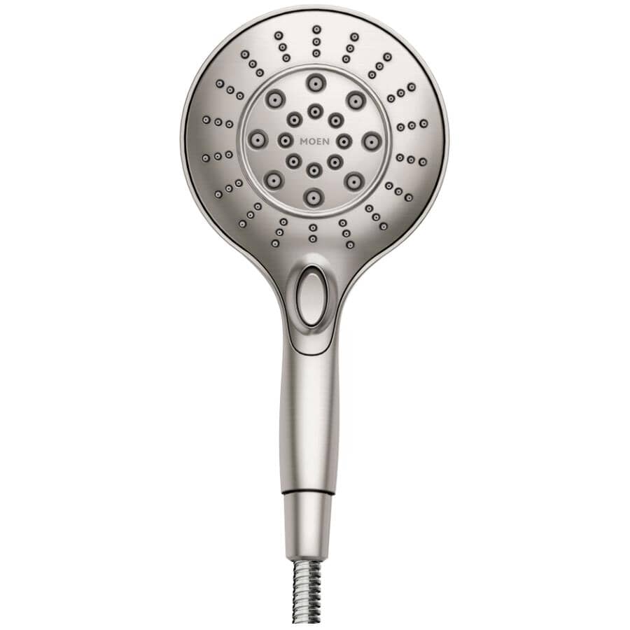 Engage 6 Setting Handheld Showerhead - with Magnetix + Push Button, Spot Resist Brushed Nickel