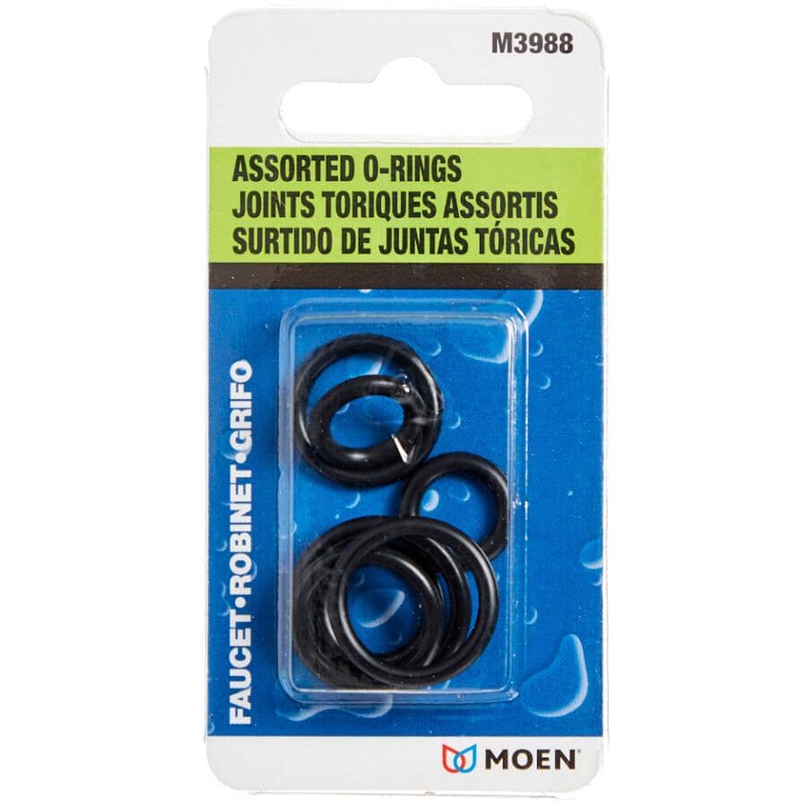 Faucet O-Rings - Assorted Sizes, 7 Pack