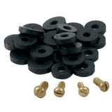 Flat Faucet Washers - Assorted Sizes, 20 Pack