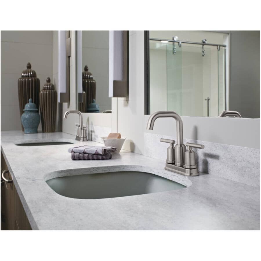Gibson 2 Handle Centerset Lavatory Faucet - Spot Resist Brushed Nickel