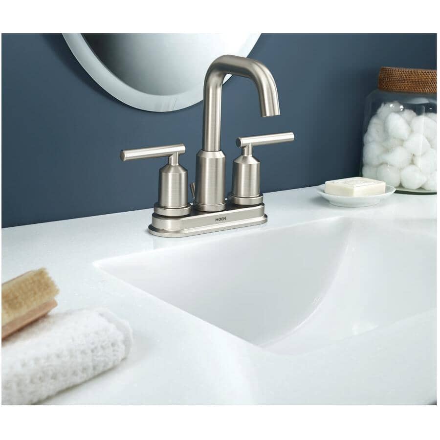 Gibson 2 Handle Centerset Lavatory Faucet - Spot Resist Brushed Nickel