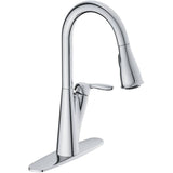 Harlon Single Handle Pull-Down Kitchen Faucet - Chrome