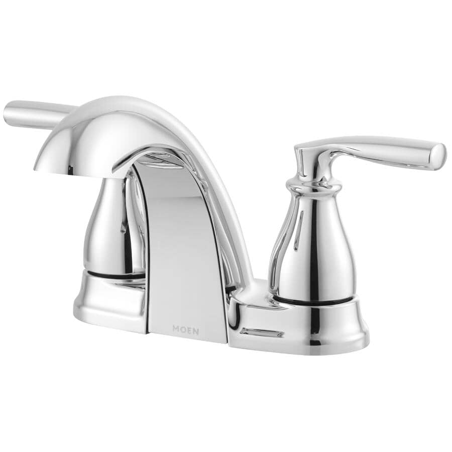 Hilliard 2 Handle Centerset Lavatory Faucet - with Low Arc Spout, Chrome