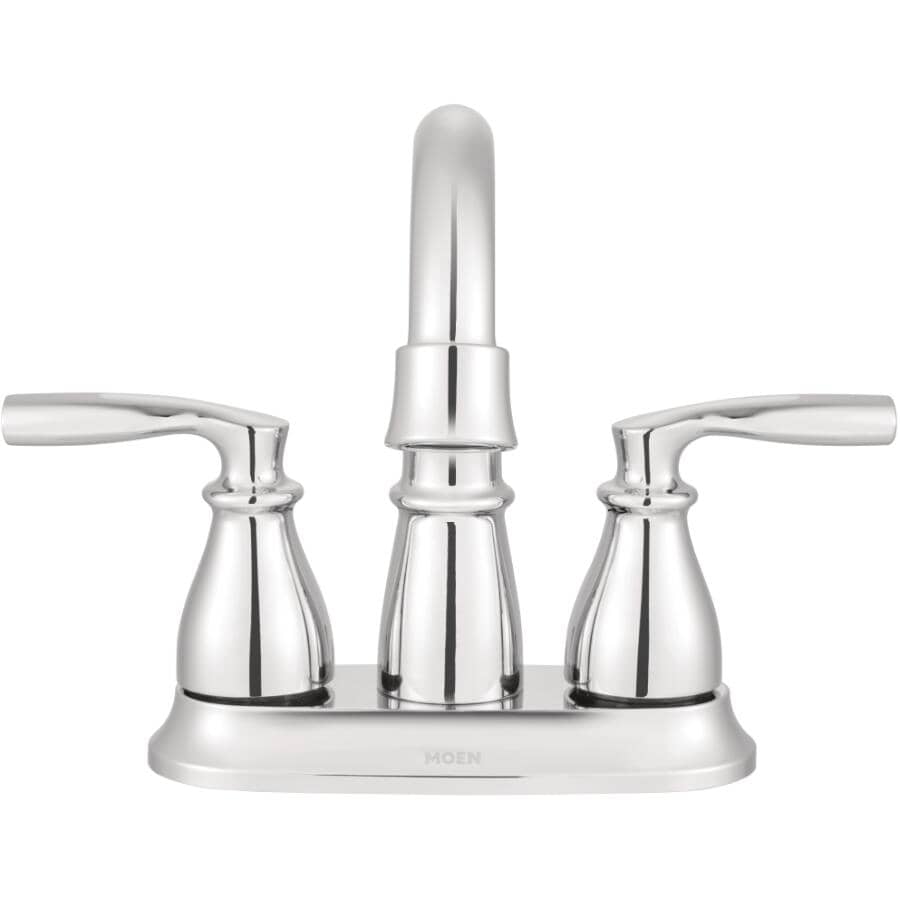 Hilliard 2 Handle Centerset Lavatory Faucet - with High Arc Swivel Spout, Chrome