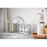 Hilliard 2 Handle Centerset Lavatory Faucet - with High Arc Swivel Spout, Chrome