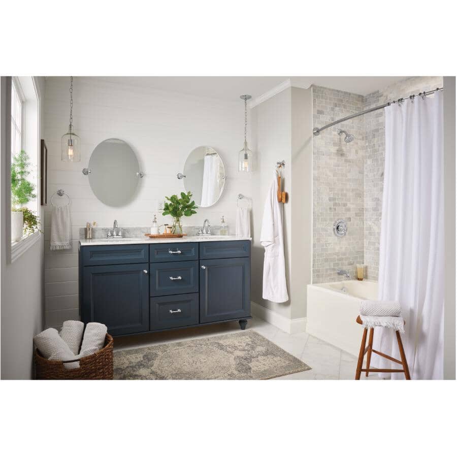 Hilliard 2 Handle Centerset Lavatory Faucet - with High Arc Swivel Spout, Chrome