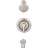 Hilliard Single Handle Pressure Balanced Tub & Shower Faucet - Spot Resist Brushed Nickel