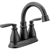 Hilliard Two Handle Centerset Lavatory Faucet -  Matte Black, High Arc