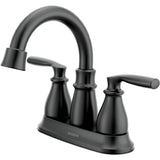 Hilliard Two Handle Centerset Lavatory Faucet -  Matte Black, High Arc