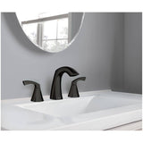 Lindor 2 Handle Widespread Lavatory Faucet - Matte Black