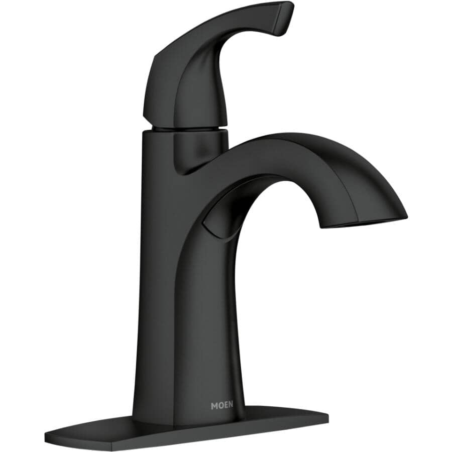 Lindor Single Handle Lavatory Faucet - Matte Black