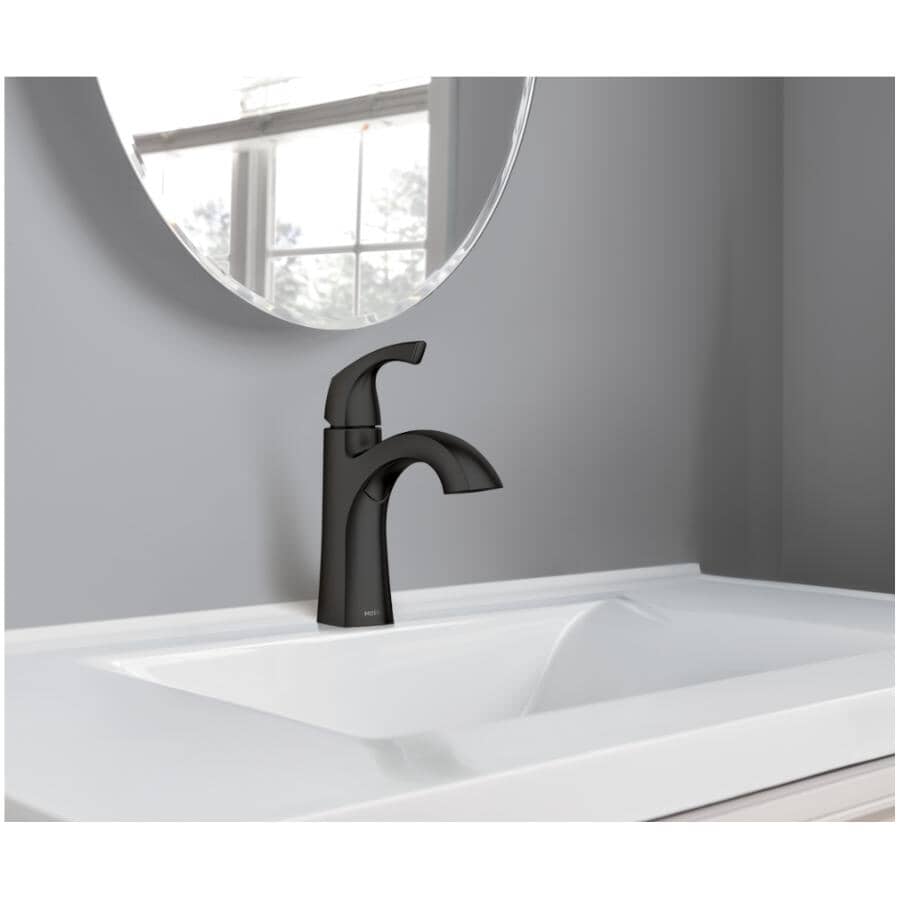 Lindor Single Handle Lavatory Faucet - Matte Black