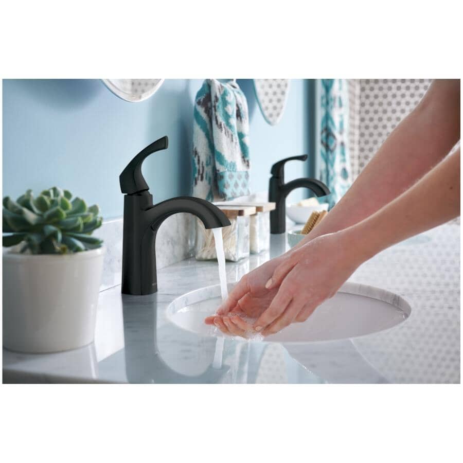 Lindor Single Handle Lavatory Faucet - Matte Black