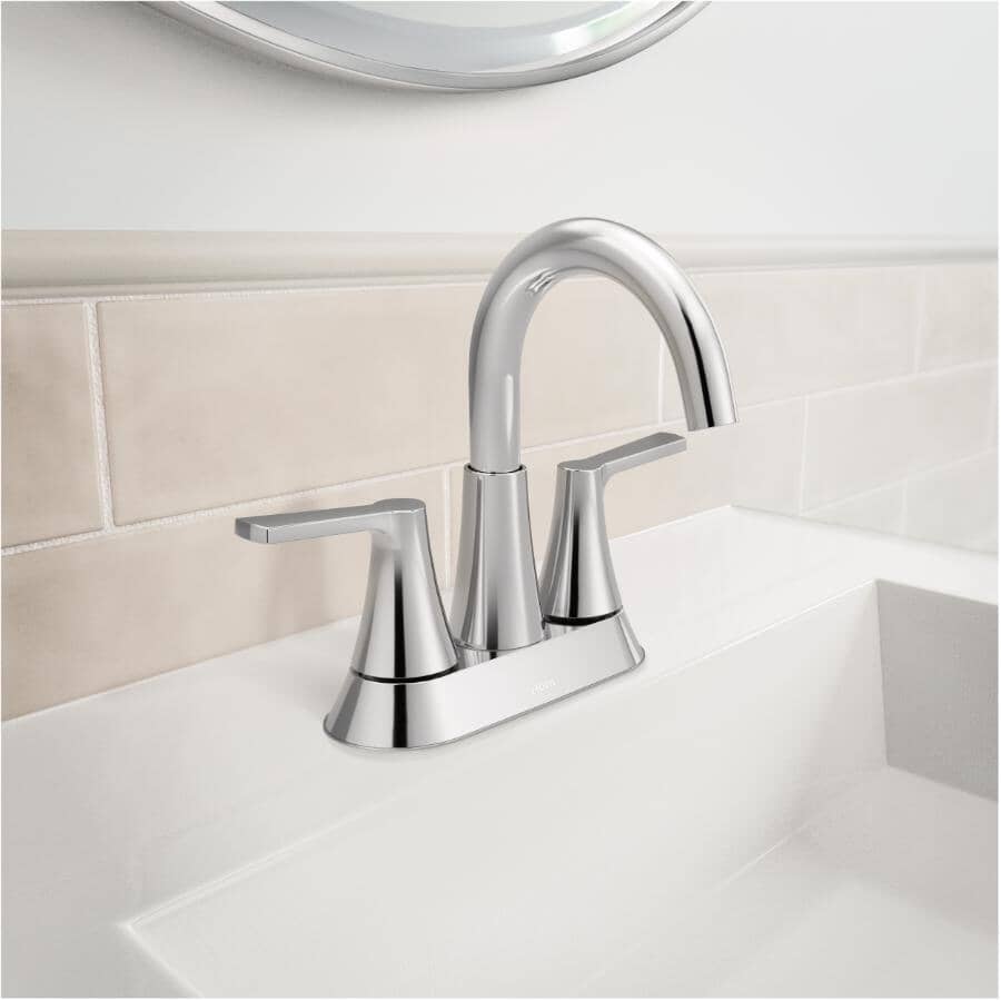 Mikah Two Handle Centerset Lavatory Faucet - Chrome
