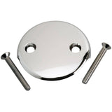 Overflow Plate - Chrome, 2 Hole