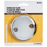 Overflow Plate - Chrome, 2 Hole