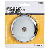 Overflow Plate - with Screw, Chrome, 1 Hole