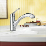 Renzo Single Handle Pull-Out Kitchen Faucet - Chrome