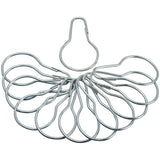 Shower Curtain Rings - Steel, 12 Pack