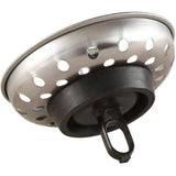 Sink Basket Strainer - with Teardrop Clip, Stainless Steel