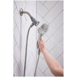 Tiffin Single Handle Pressure Balanced Tub & Shower Faucet - with Magnetix Hand Shower, Spot Resist Brushed Nickel