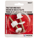 Toilet Seat Hinge Bolts - Brass