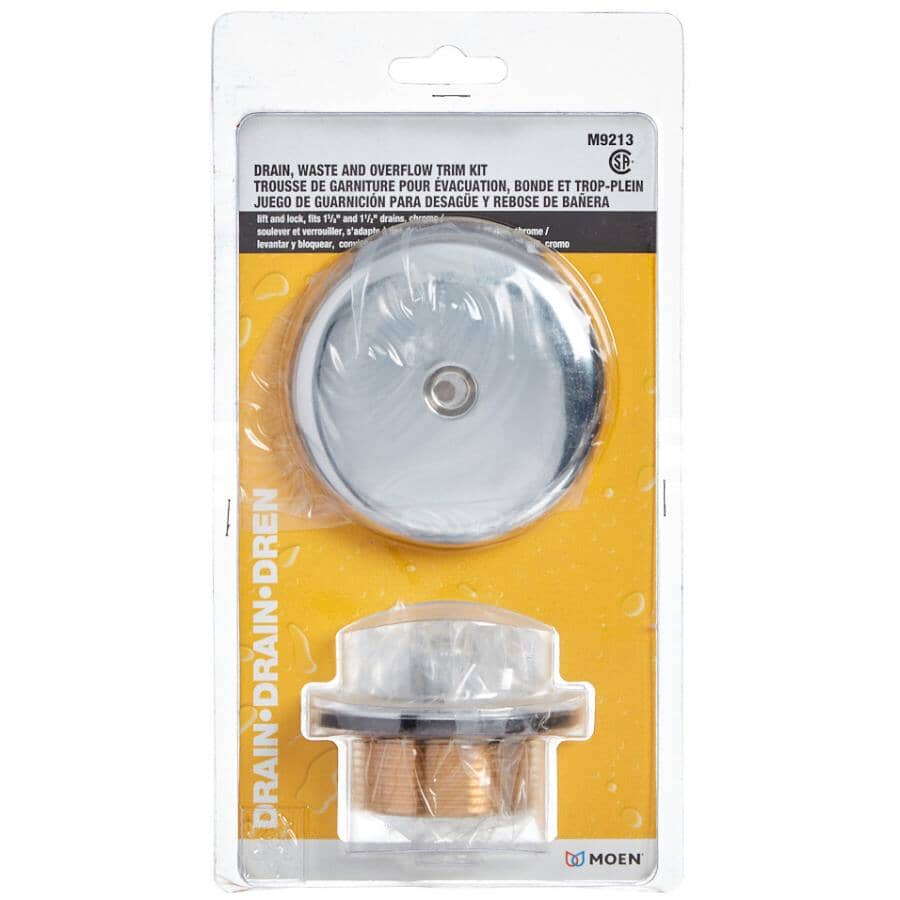 Waste & Overflow Trim Kit - Chrome