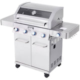 Clearview Stainless Steel Propane BBQ - 4 Burners + Side Burner