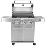 Clearview Stainless Steel Propane BBQ - 4 Burners + Side Burner