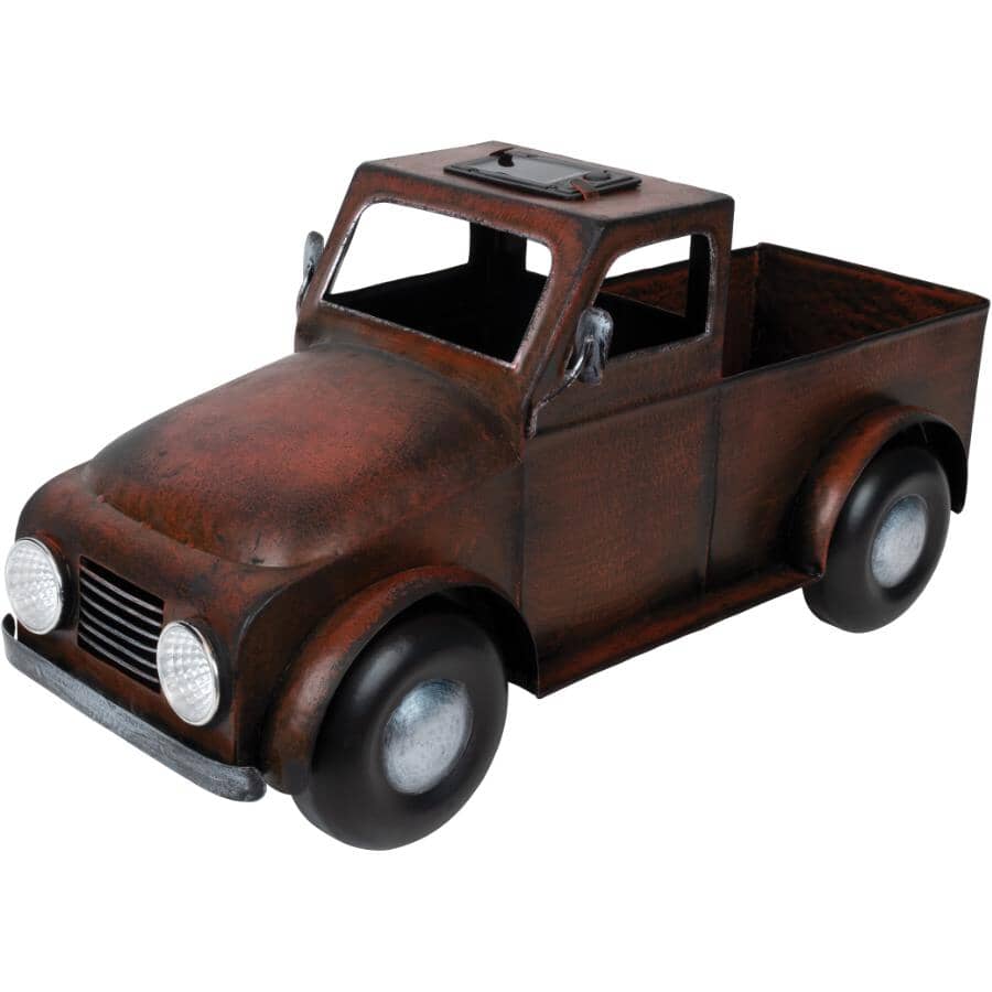 17" Solar Art Truck Figure Garden Statue