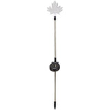 Metal Acrylic Maple Leaf Solar Garden Stake