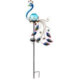 Metal Peacock Solar Garden Stake