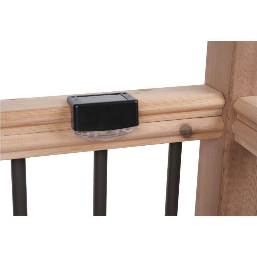 Railing Mount Solar Deck Lights - 2 Pack