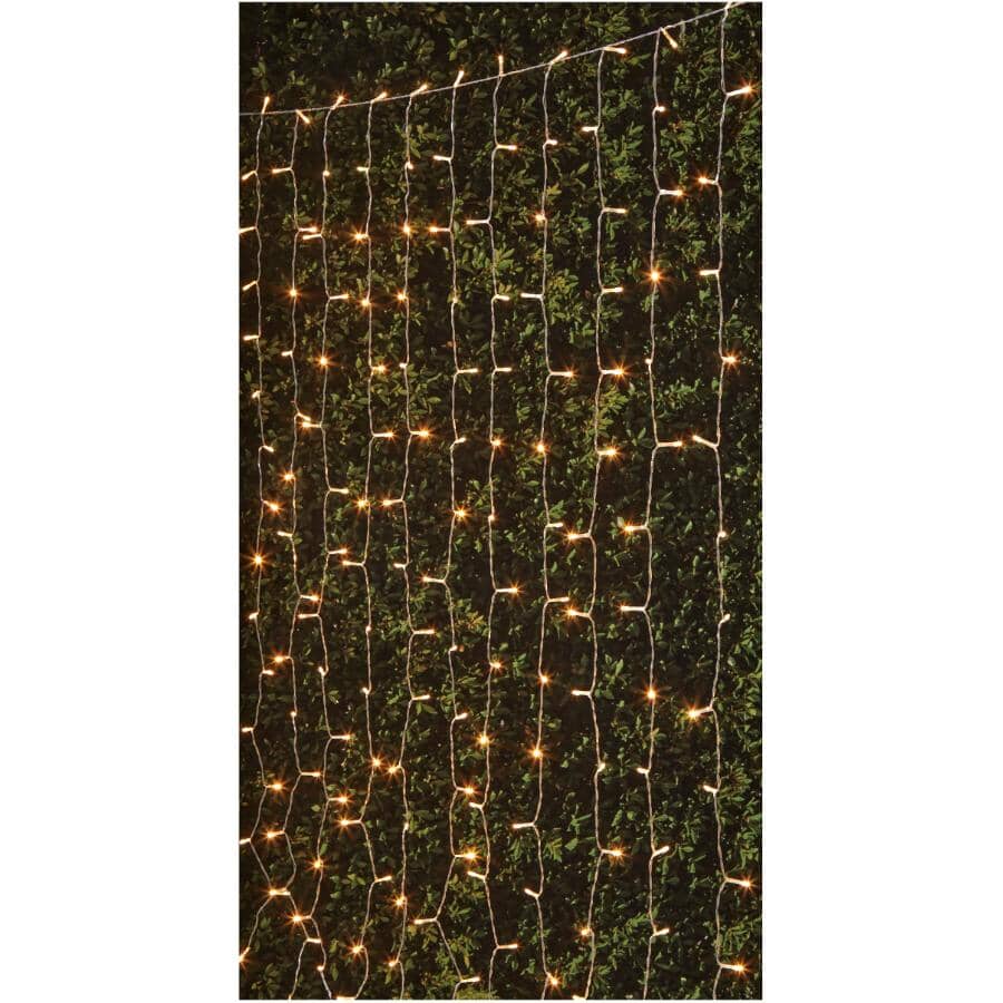 Solar Curtain Light Set - 192 Warm White LED