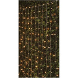 Solar Curtain Light Set - 192 Warm White LED