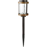 Solar Metal and Glass Path Marker