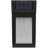 Solar Metal Wall Light with Bubble Glass Lens - 2 Pack