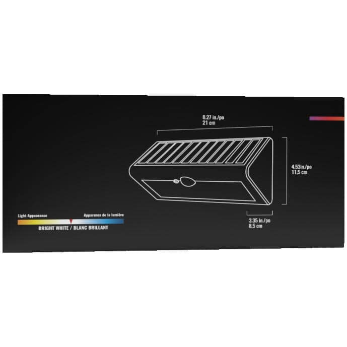 Solar Motion Sensor Wedge Light - 2 Pack