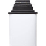 Solar Plastic Post Cap - with Bluetooth, Black + Decorative Bubble Accents, 25 Lumens, 2 Pack