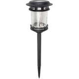 Solar Stake Pathmarker - with Crackle Glass Texture