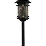 Solar Stake Pathmarker - with Crackle Glass Texture