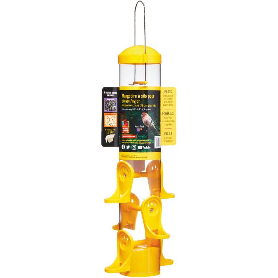 Thistle Tube Finch Bird Feeder - 15", 1.6 lb Capacity