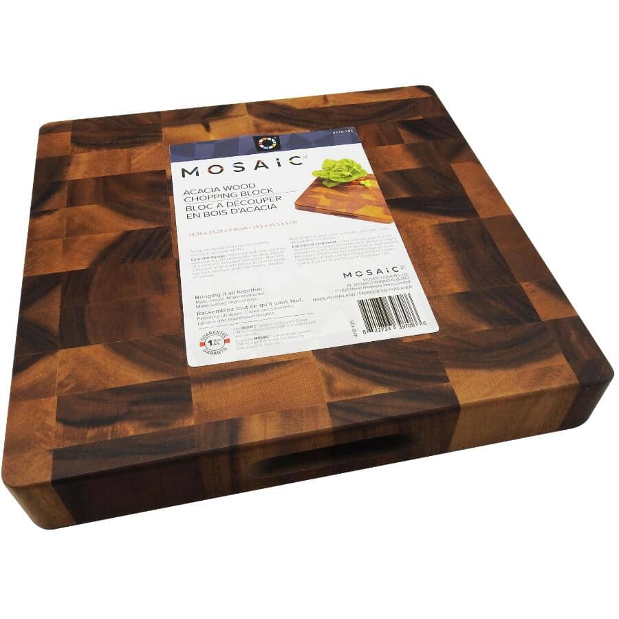 Acacia Wood Reversible Chopping Block - 13" x 2"