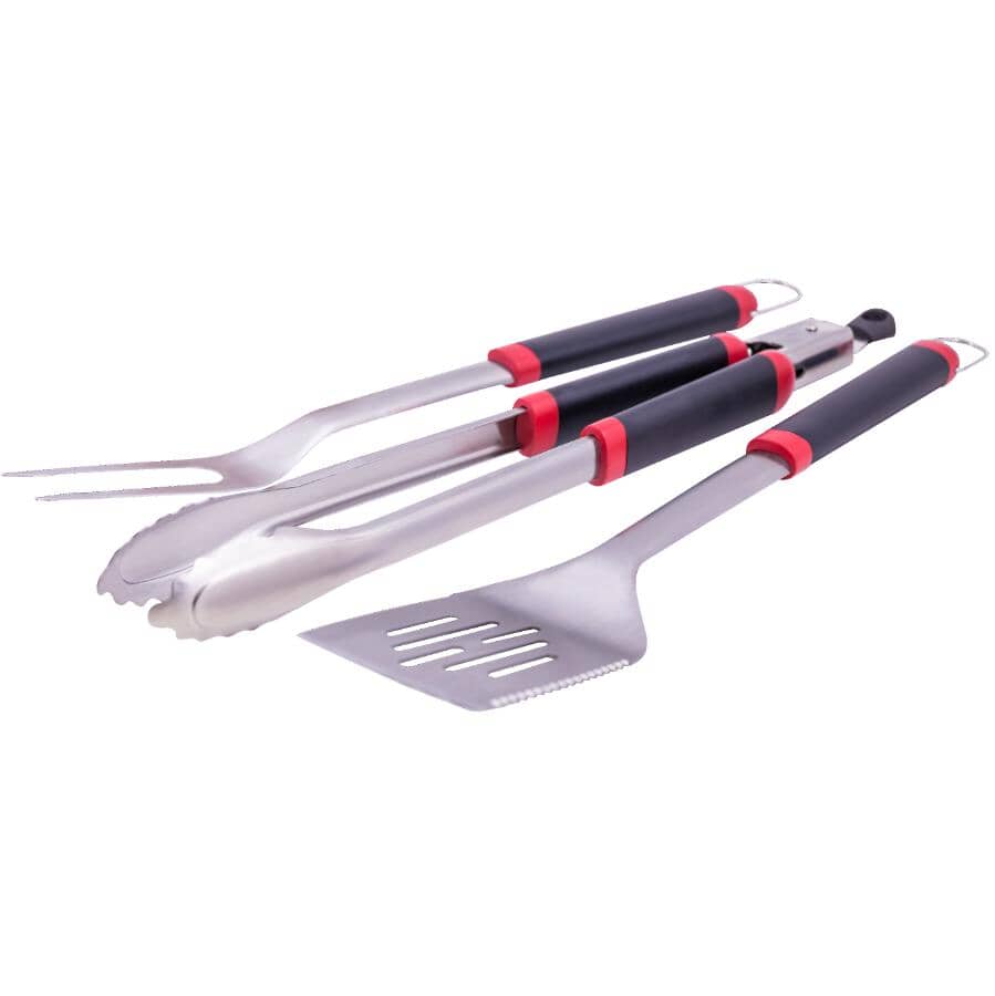 BBQ Tool Set - Stainless Steel, 3 Piece